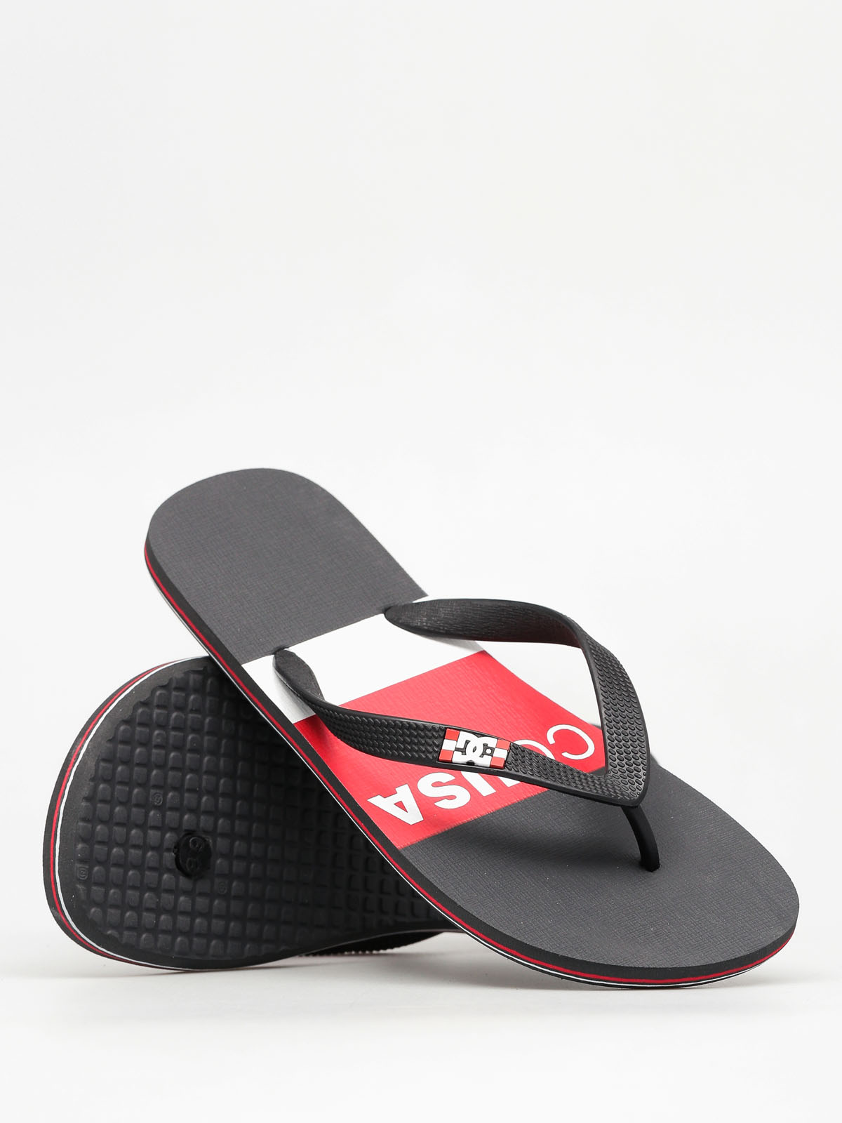 DC Flip-flops Spray Graffik (grey/red)
