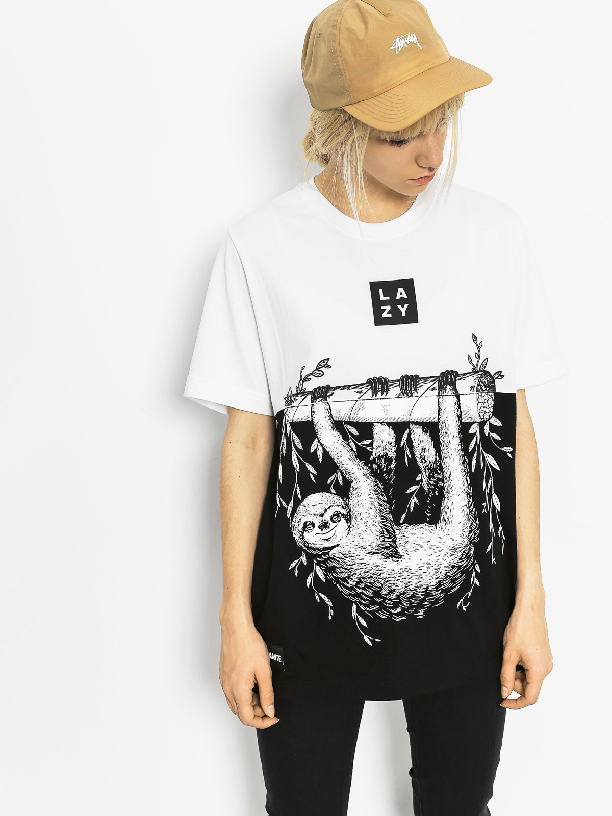 Diamante Wear T-shirt Lazy (white)