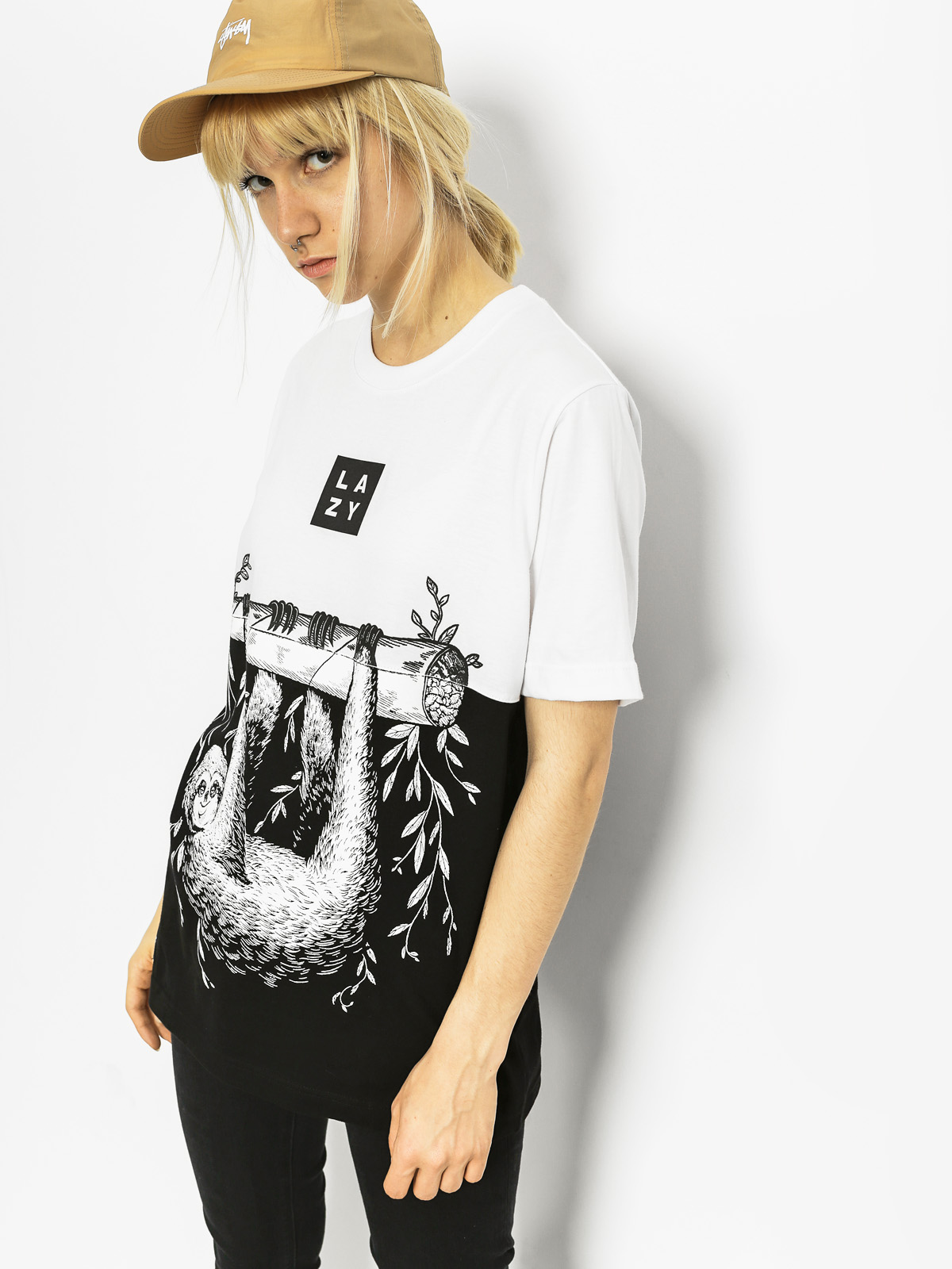 Diamante Wear T-shirt Lazy (white)