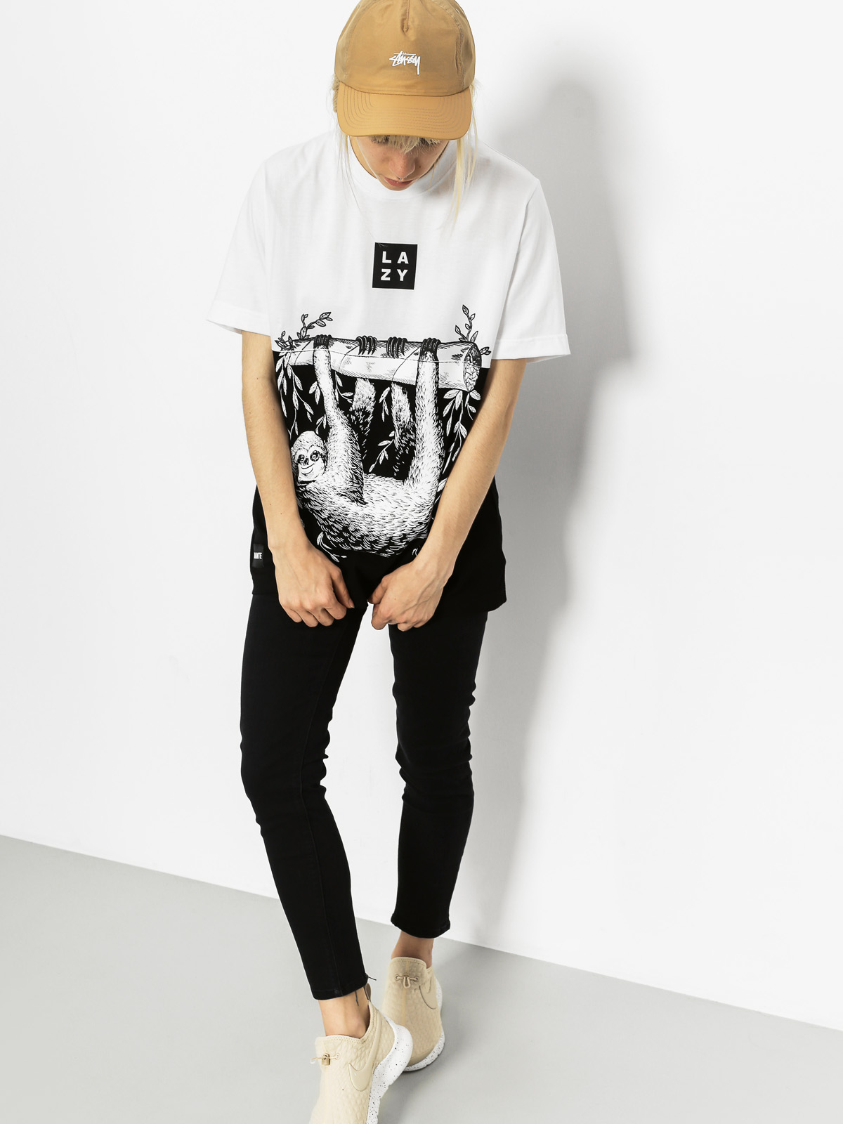 Diamante Wear T-shirt Lazy (white)