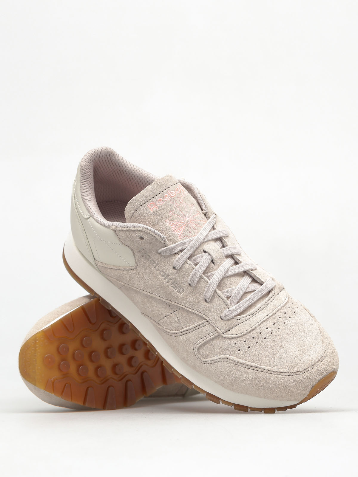 Reebok Schuhe Cl Lthr Eb Wmn (sstone/chlk/melon gum)