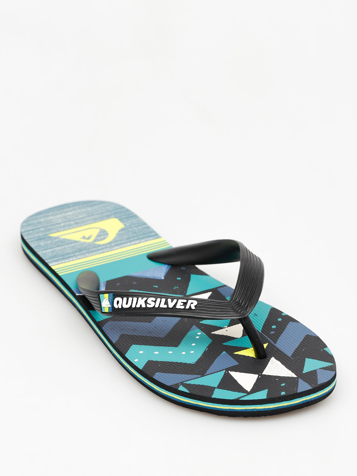 Quiksilver Flip Flops Molokai Slablapu (black/teal/yellow)