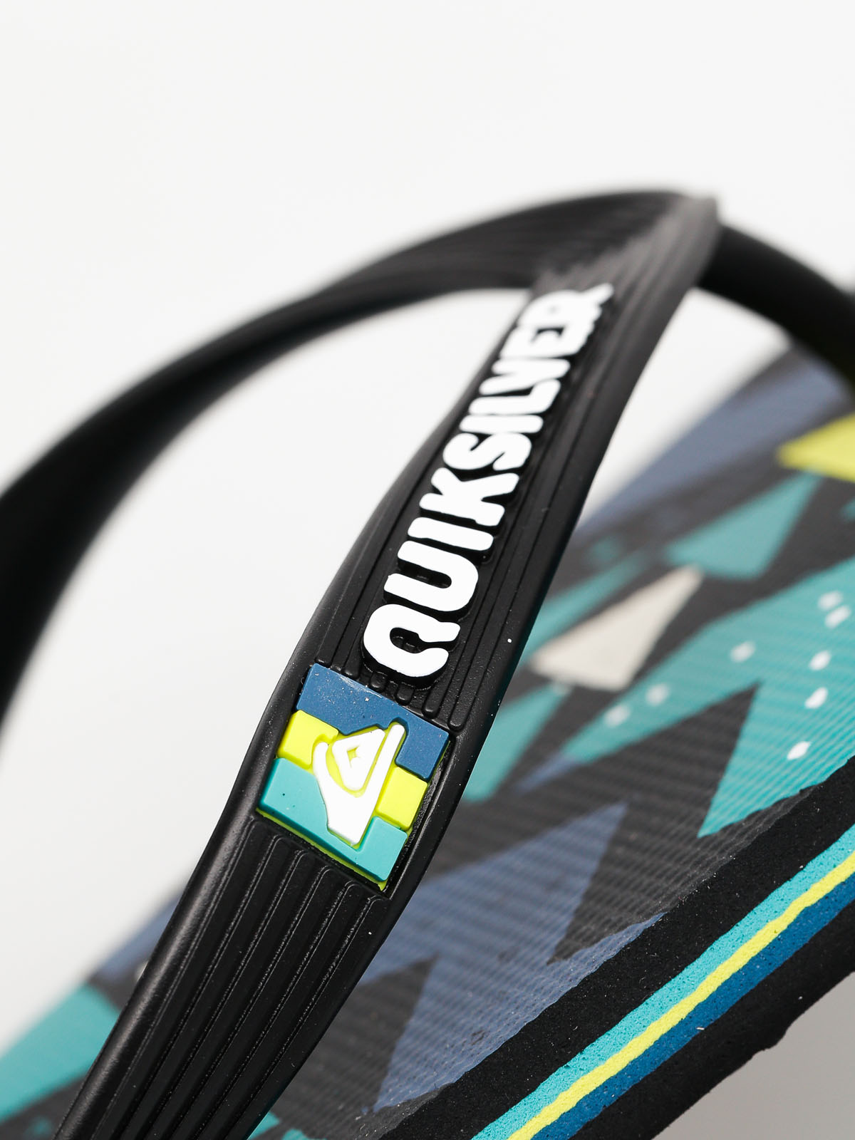 Quiksilver Flip Flops Molokai Slablapu (black/teal/yellow)