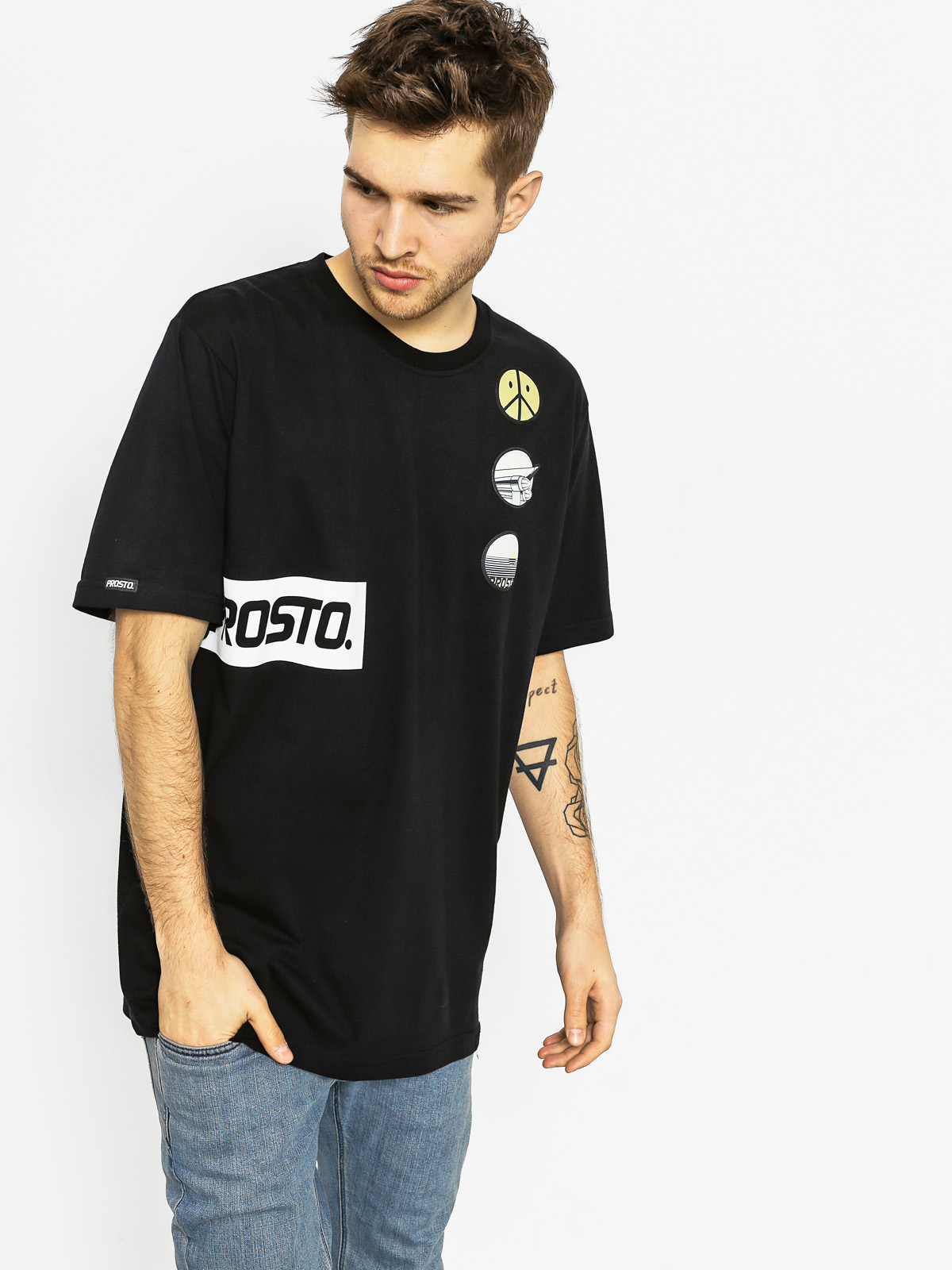 Prosto T-shirt Patches Acid (black)