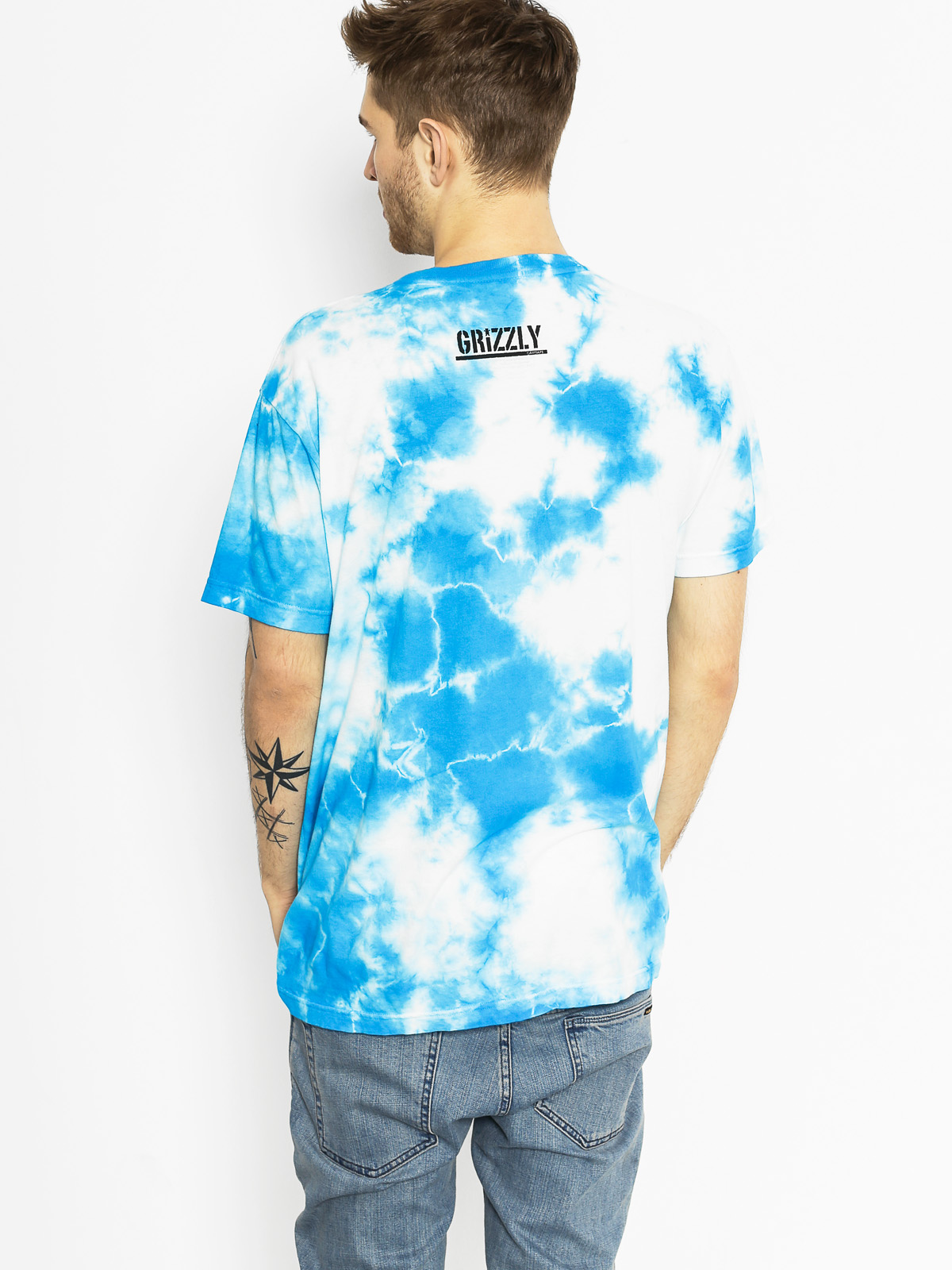 Grizzly Griptape T-shirt Rivers And Lakes (splash tie dye)
