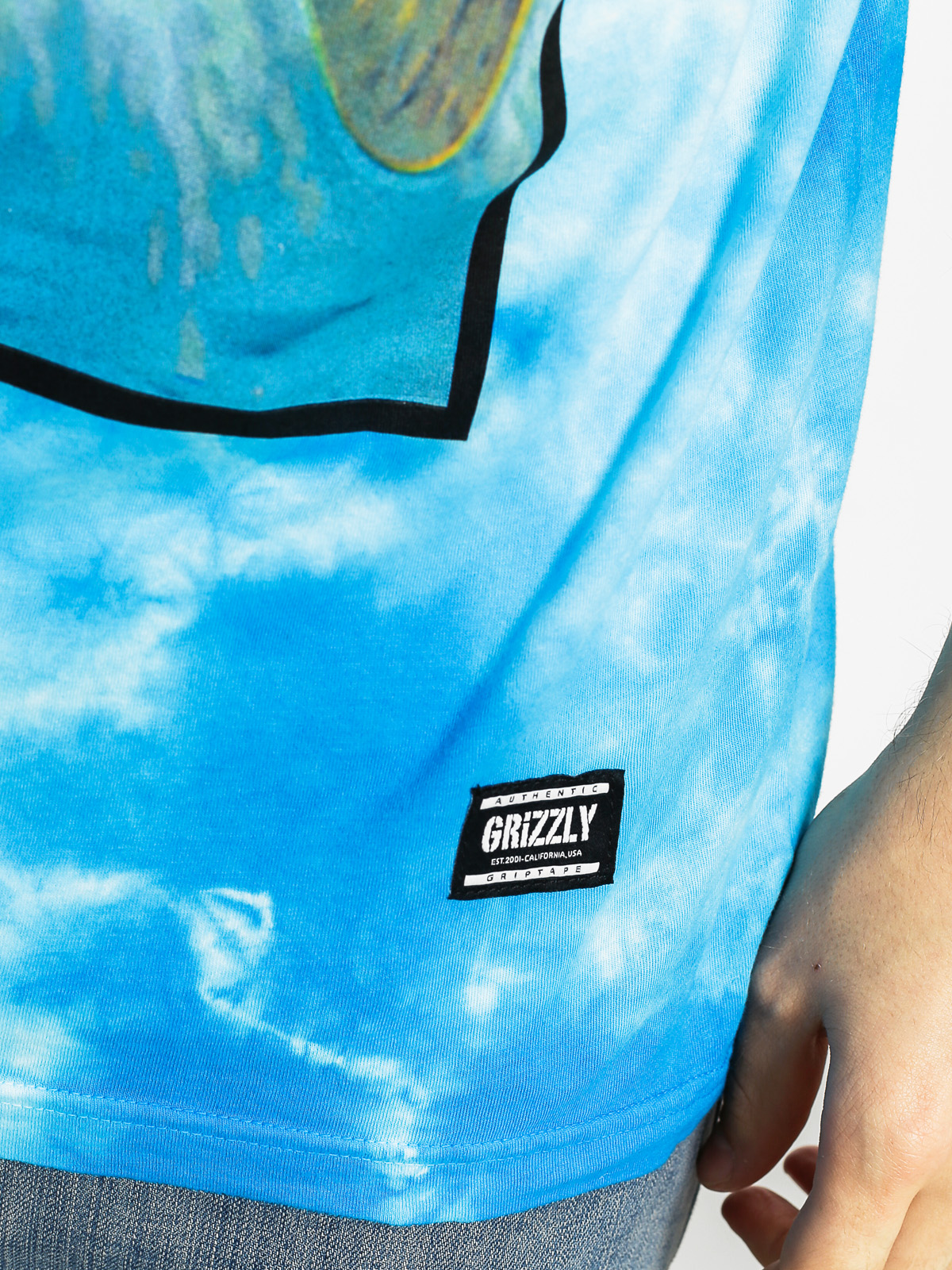 Grizzly Griptape T-shirt Rivers And Lakes (splash tie dye)