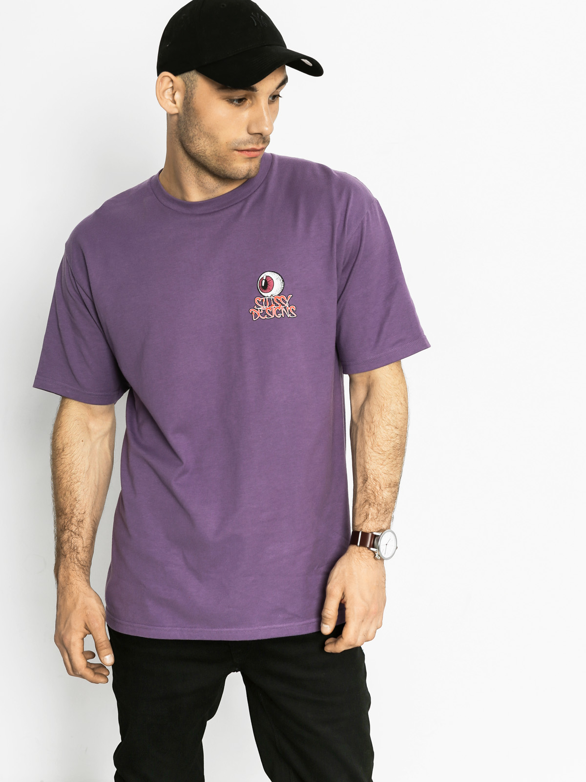 stussy purple shirt