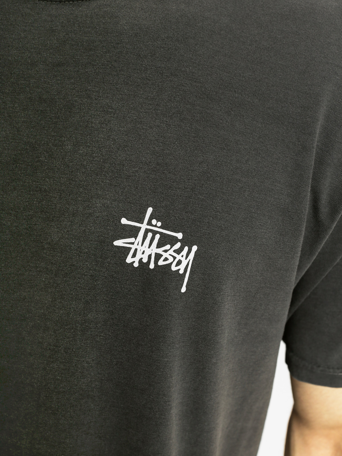 Stussy T-shirt Fire Dragon Pig Dyed (black)
