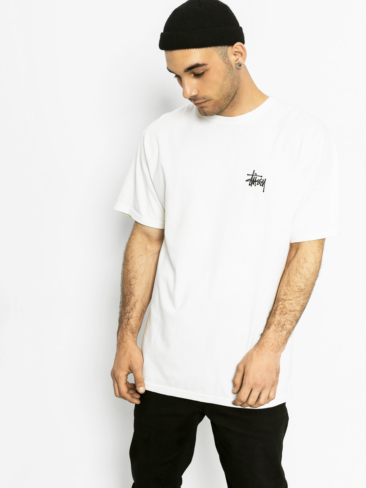 Stussy T-shirt Fire Dragon Pig Dyed - white (natural)