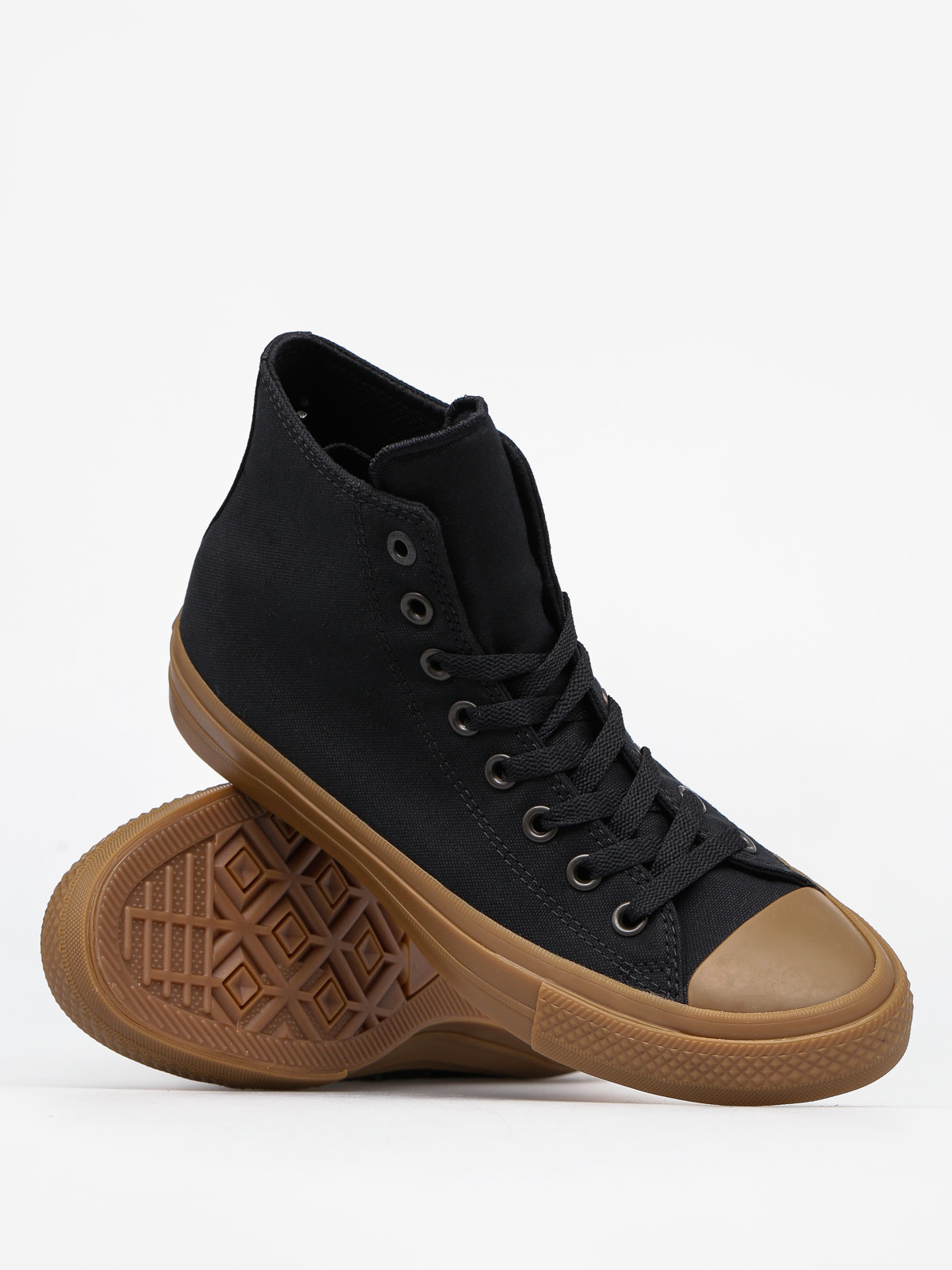 Converse Chucks Chuck Taylor All Star II Hi (black/black/gum)