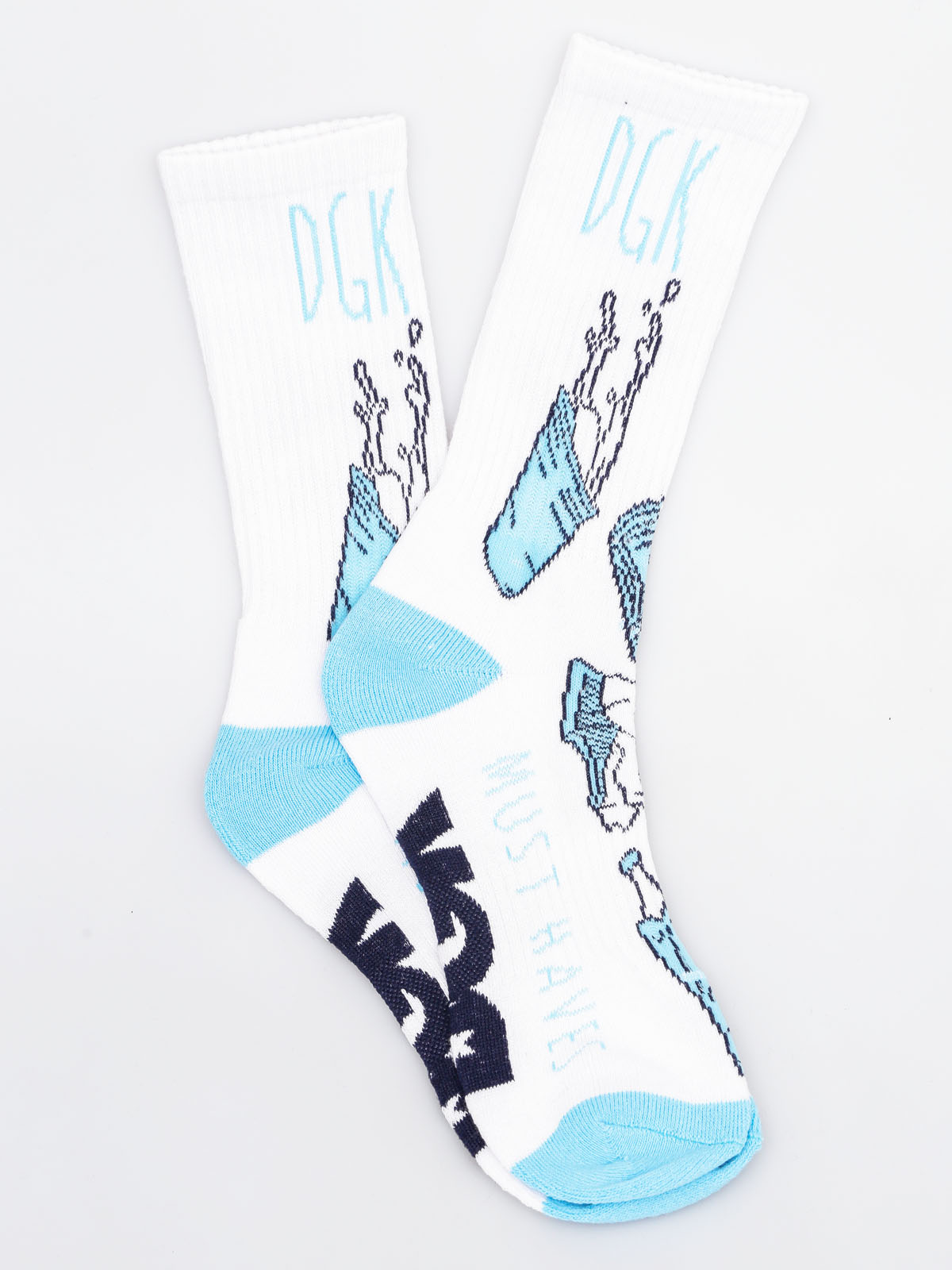 DGK Socks Must Haves (white/blue)