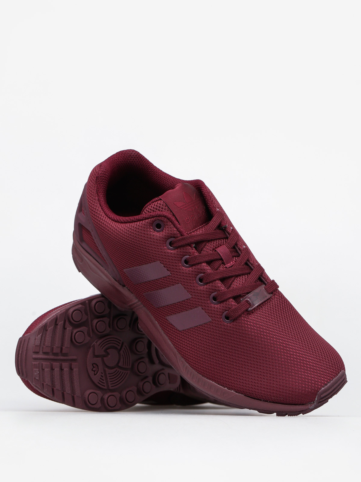 maroon adidas zx flux