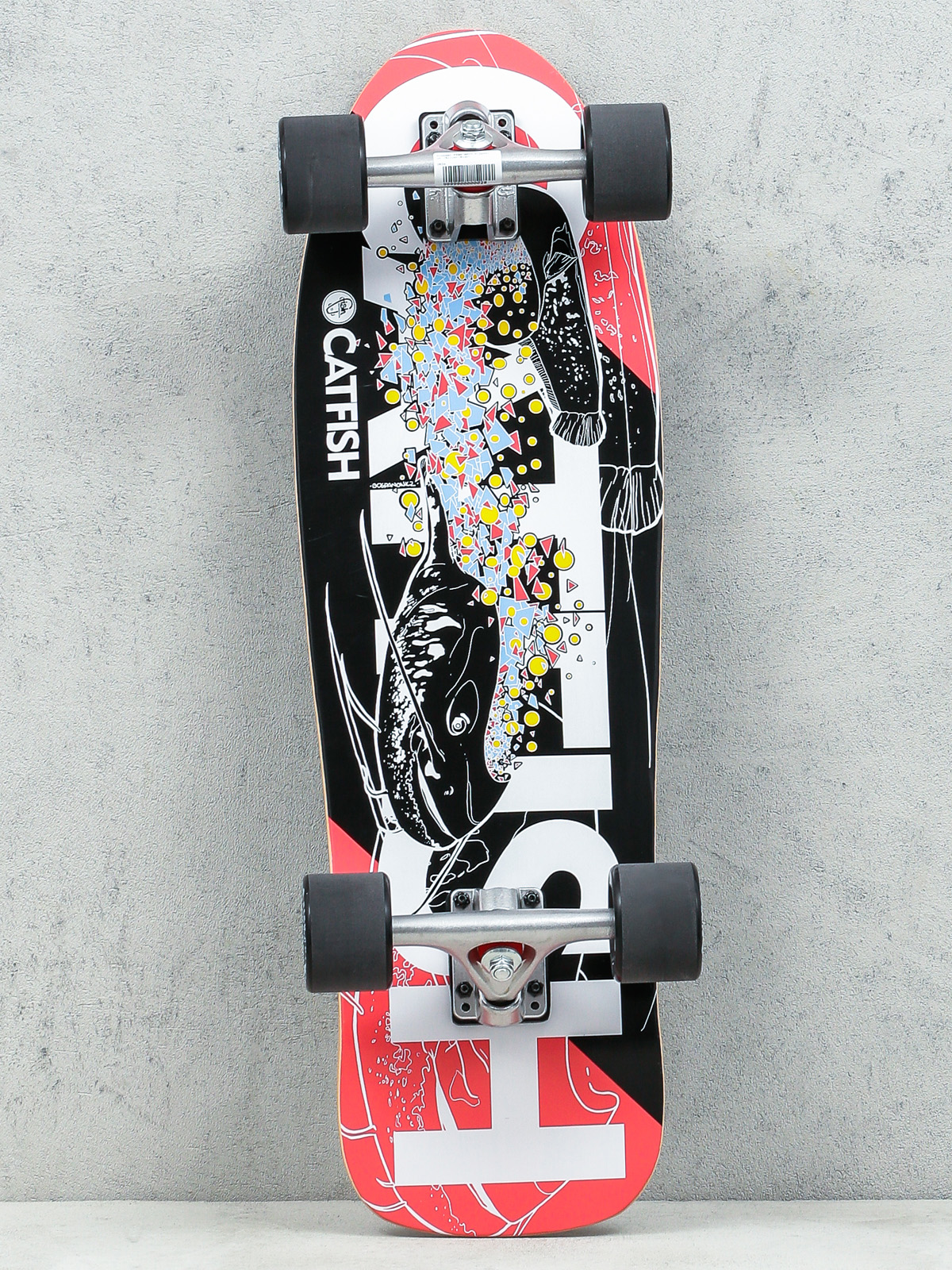 Fish Skateboards Cruiser Catfish (silver/black)