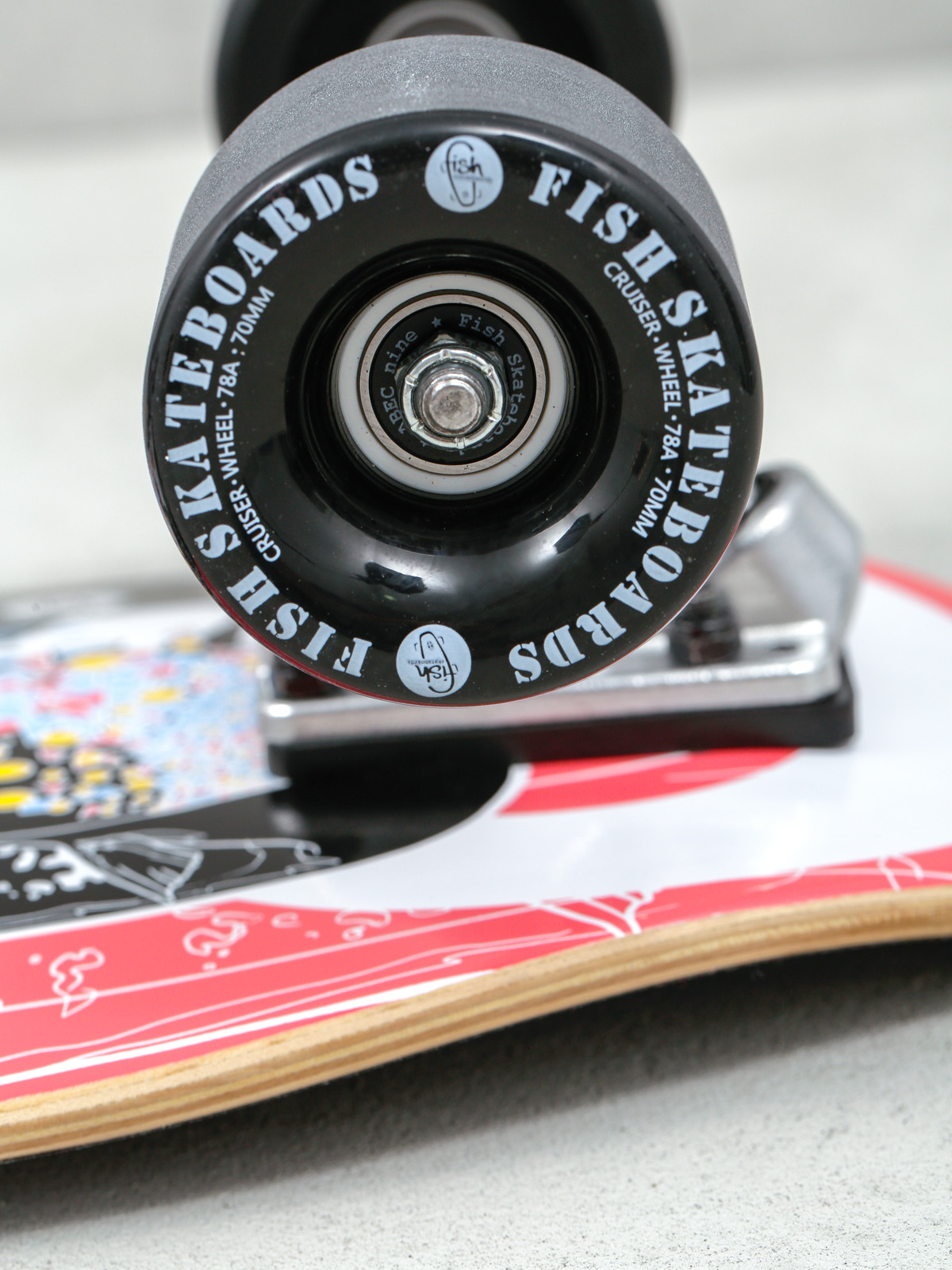 Fish Skateboards Cruiser Catfish (silver/black)