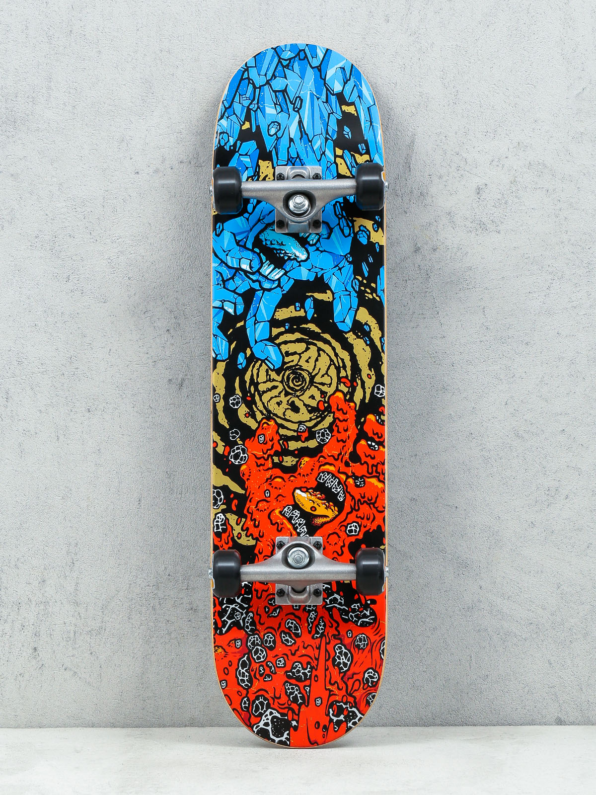 Santa Cruz Skateboard Fire And Ice (red/blue/gold)