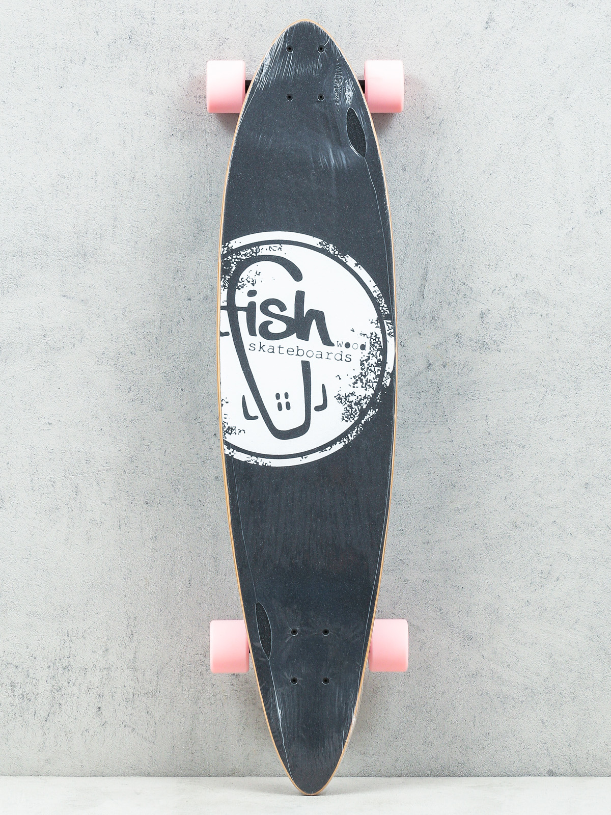 Fish Skateboards Longboard Butterfly (black/summer pink)