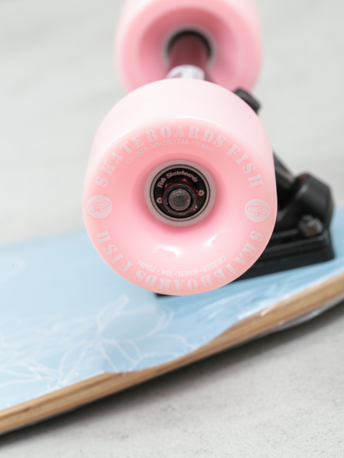 Fish Skateboards Longboard Butterfly (black/summer pink)
