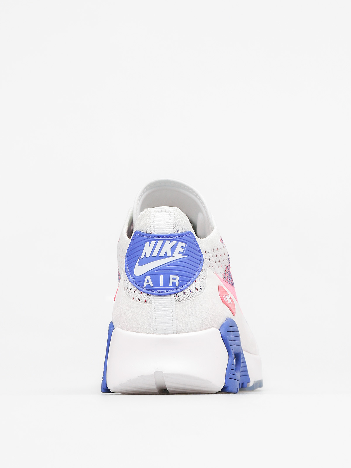 Nike Air Max 90 Shoes Wmn (Ultra 2.0 Flyknit white/racer pink medium blue)