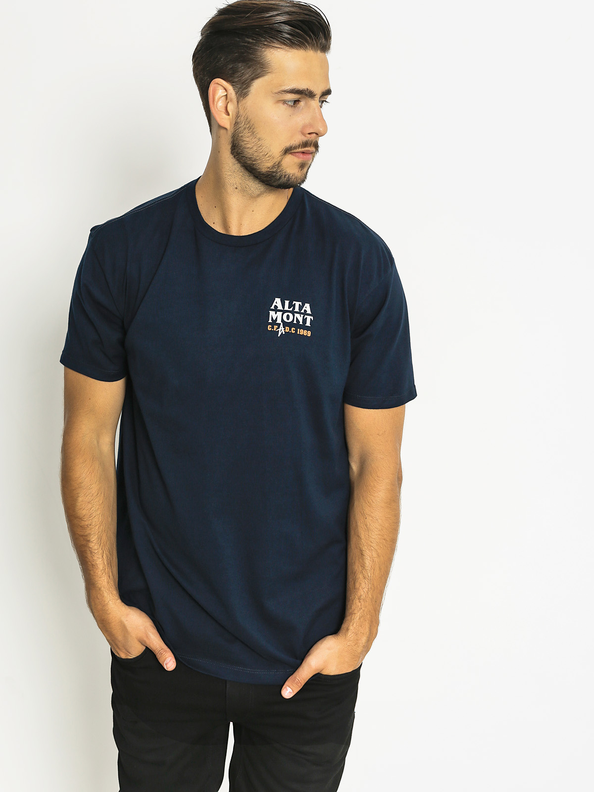 Altamont T-Shirt Pulp Stacked (navy)