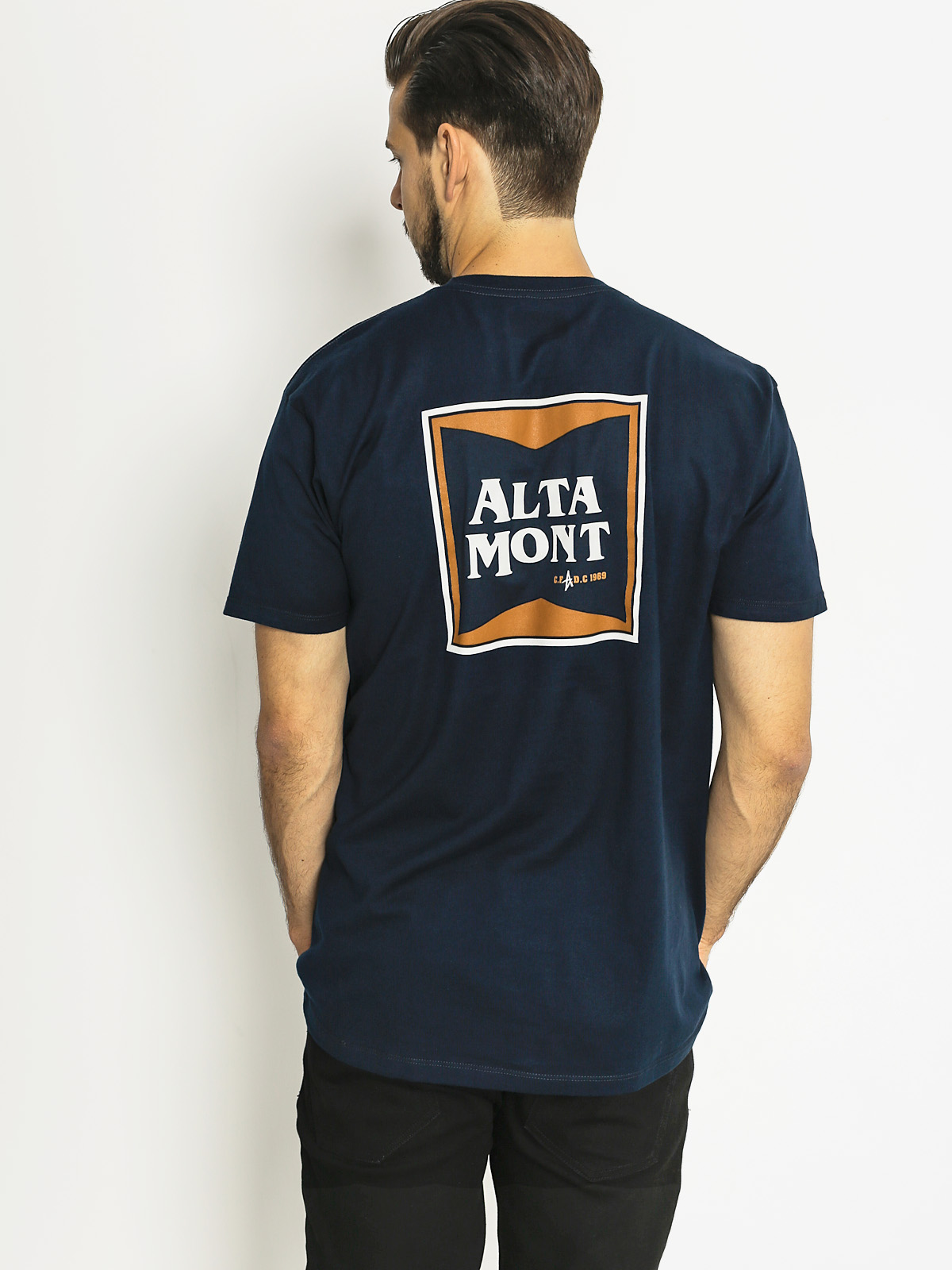 Altamont T-Shirt Pulp Stacked (navy)