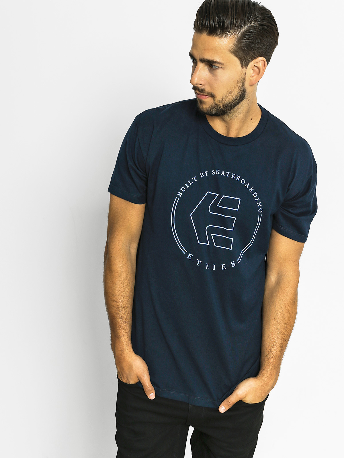 Etnies T-shirt Icon Ringer (navy)