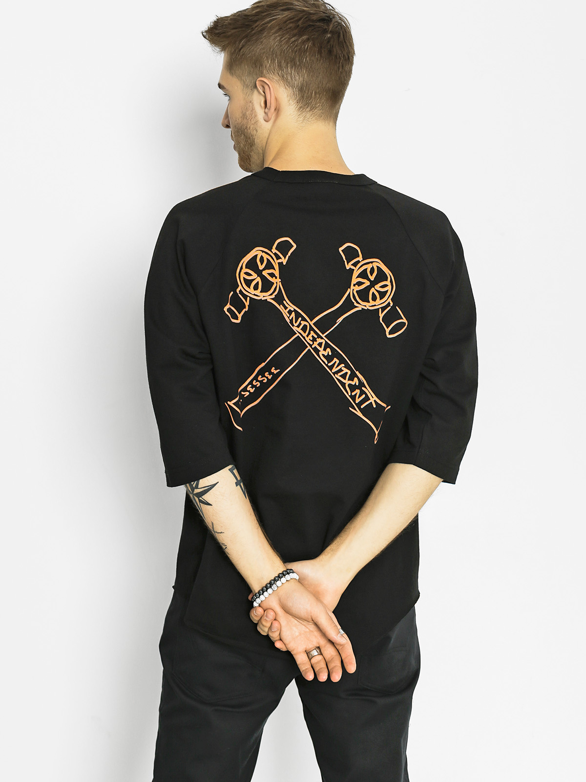 Independent T-Shirt Jessee Reglan 3/4 (black/black)