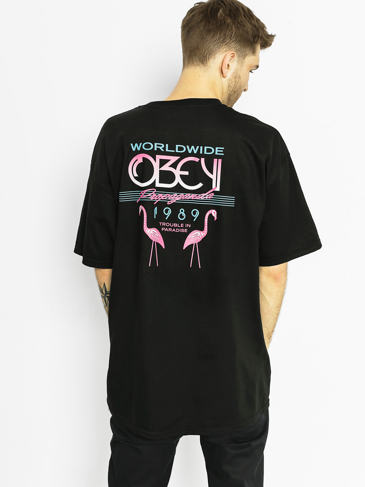 OBEY T-Shirt Trouble In Paradise (black)