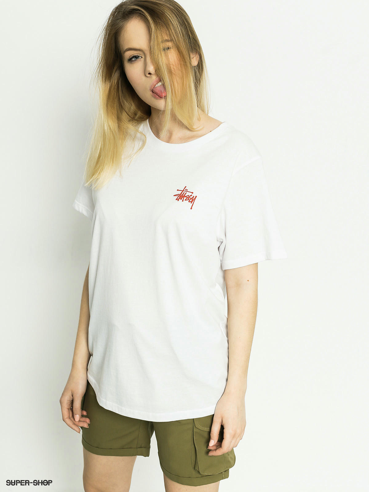 Stussy T-shirt Basic Boyfriend (white)