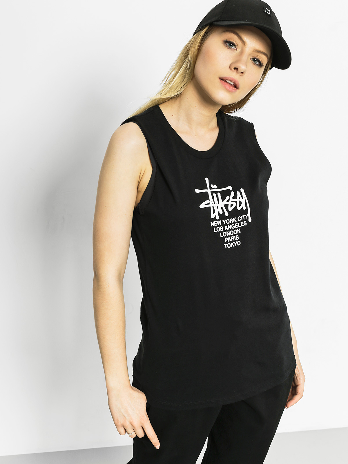 Stussy T-shirt Basic Boyfriend (black)