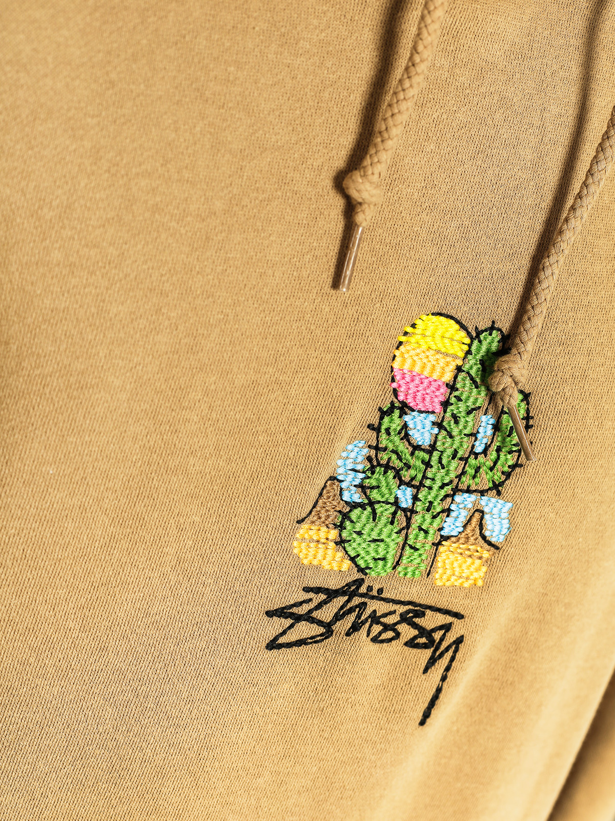 Stussy Hoodie Cactus App HD (light brown)