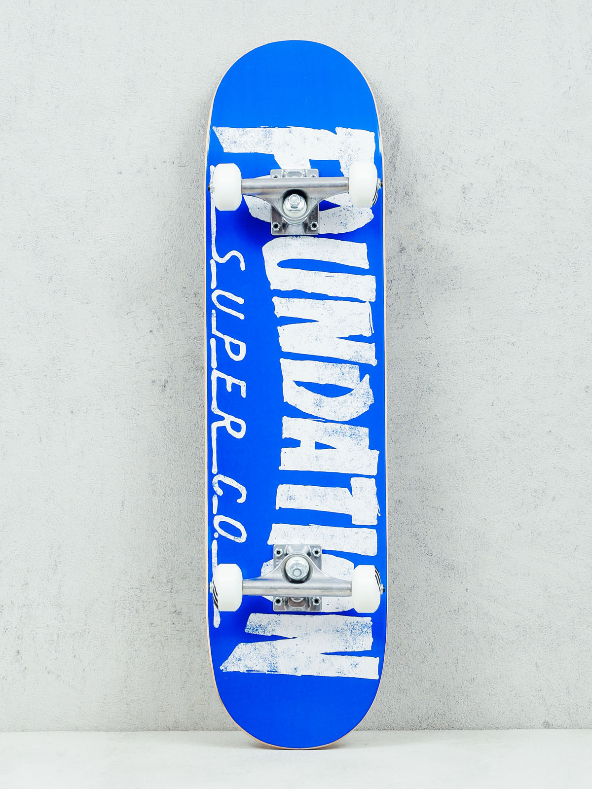 Foundation Skateboard Thrasher (blue/white)