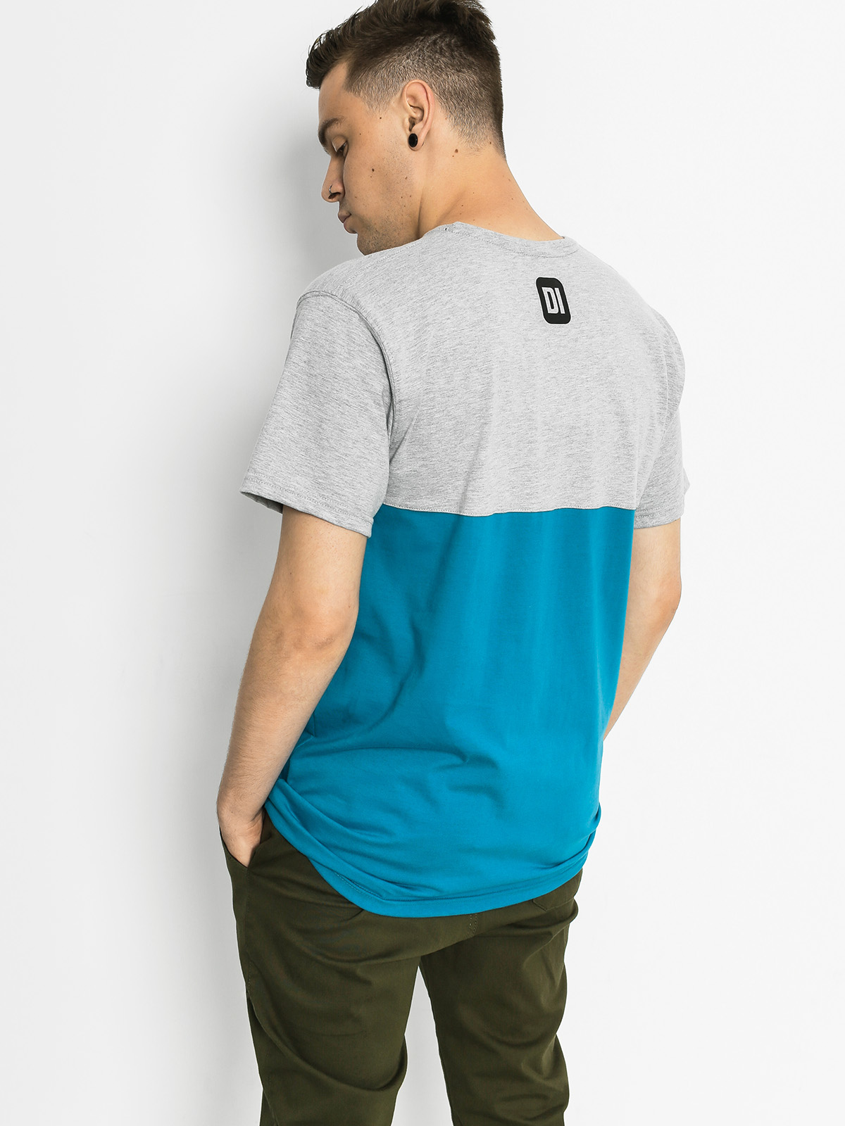 Diamante Wear T-Shirt Di Classy (grey/turquoise)