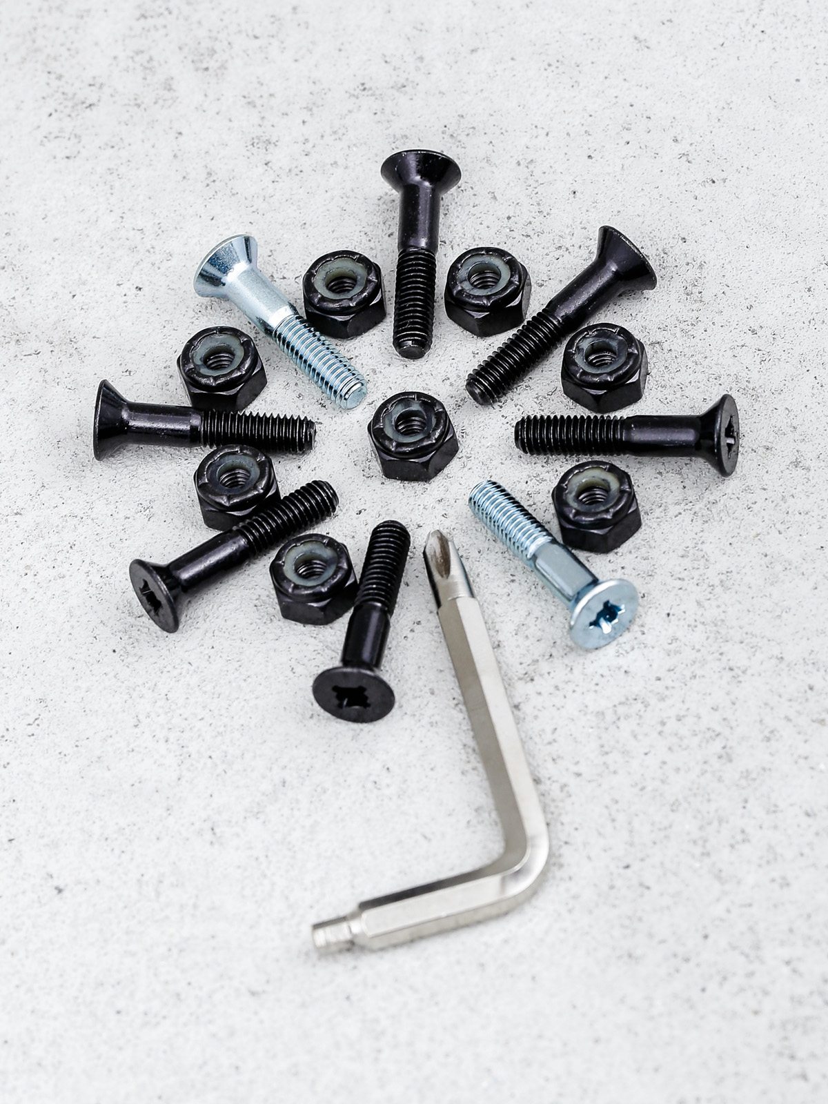 Plus Reserve Bolts (black/silver)