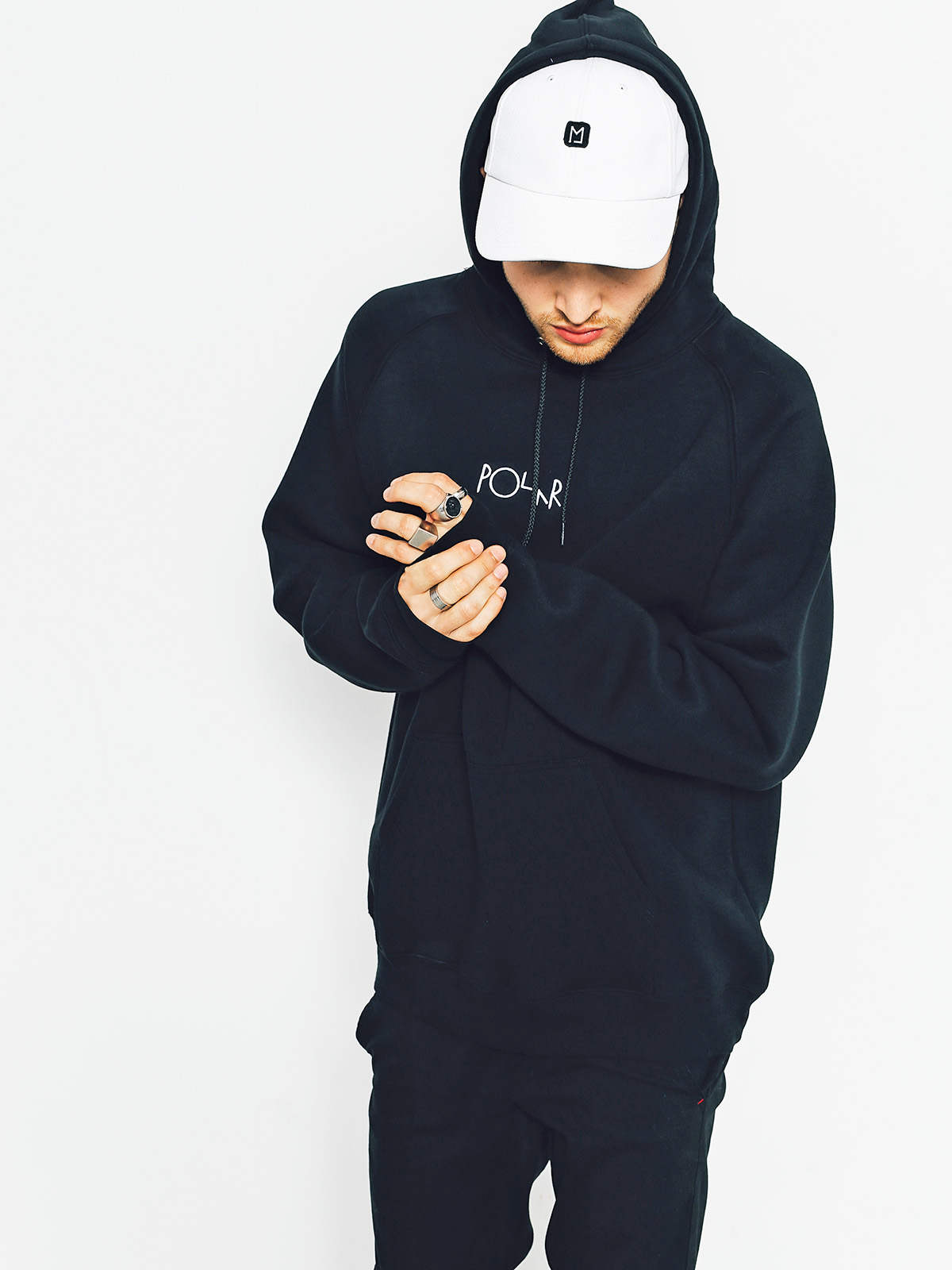 polar default hoodie black