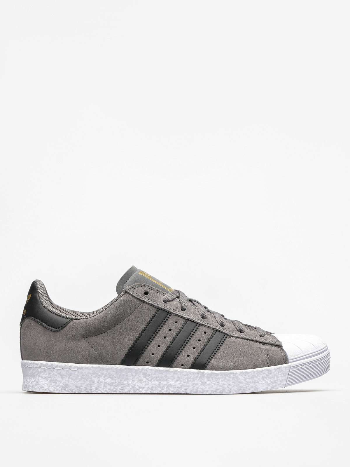 adidas Shoes Superstar Vulc Adv (grey four f17/core black/gold met)