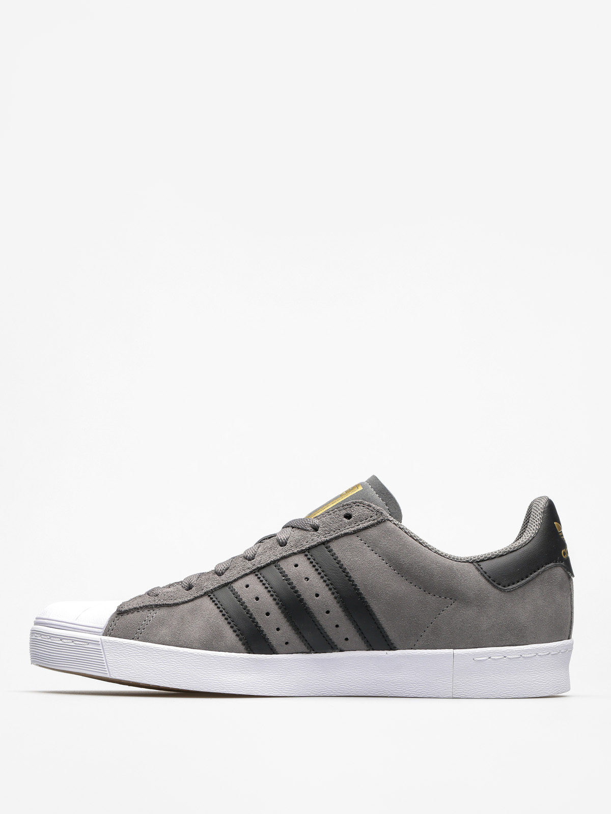 adidas Shoes Superstar Vulc Adv (grey four f17/core black/gold met)