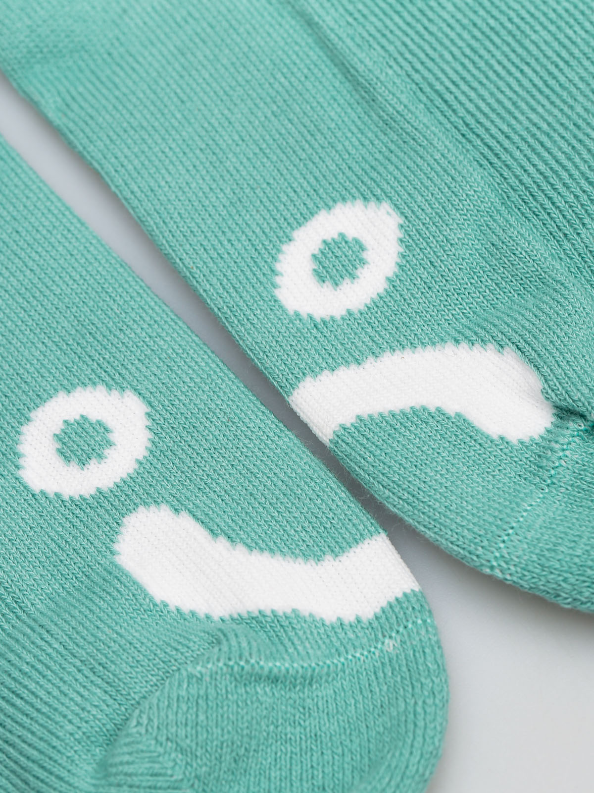 Polar Skate Socks Happy Sad (seafoam green)