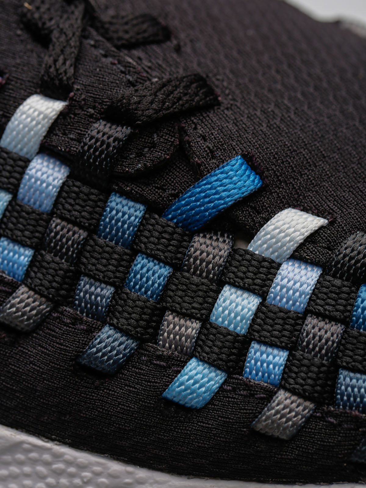 Nike Air Footscape Woven Nm Shoes (black/blue jay white)