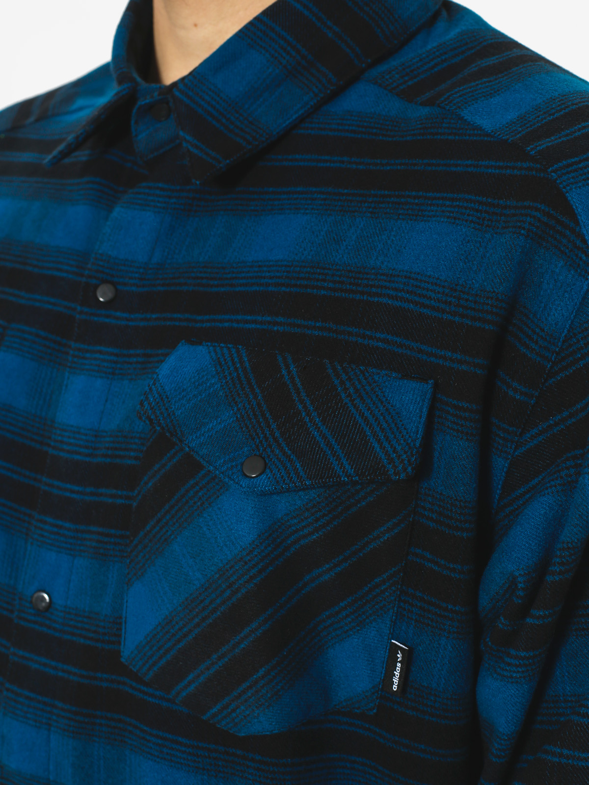 adidas Shirt Stretch Flannel (blue night f17/black)