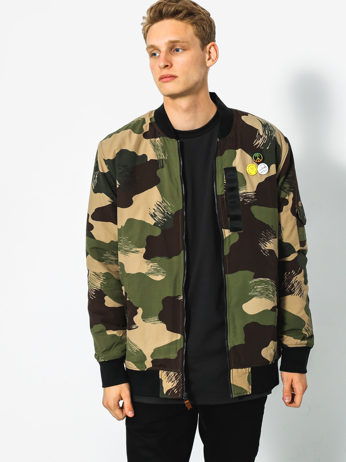 Quiksilver Jacket Trestles Army (scretch camo colour)