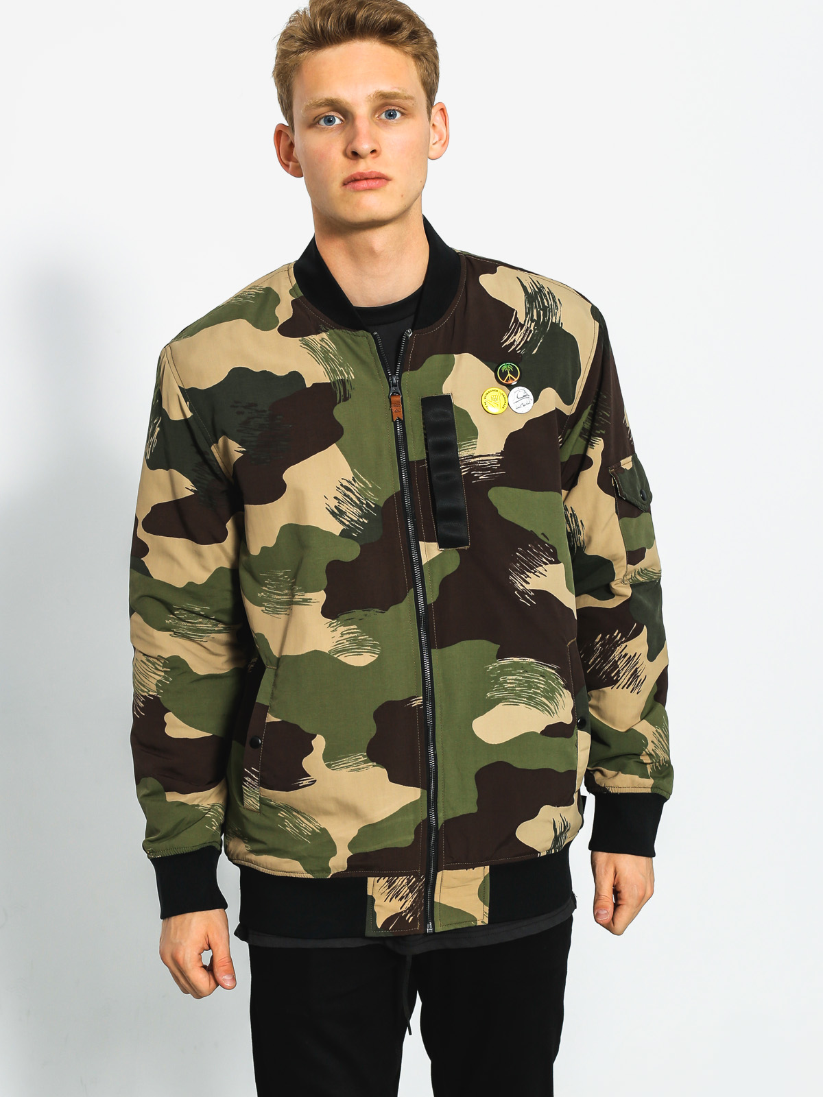 Quiksilver Jacket Trestles Army (scretch camo colour)