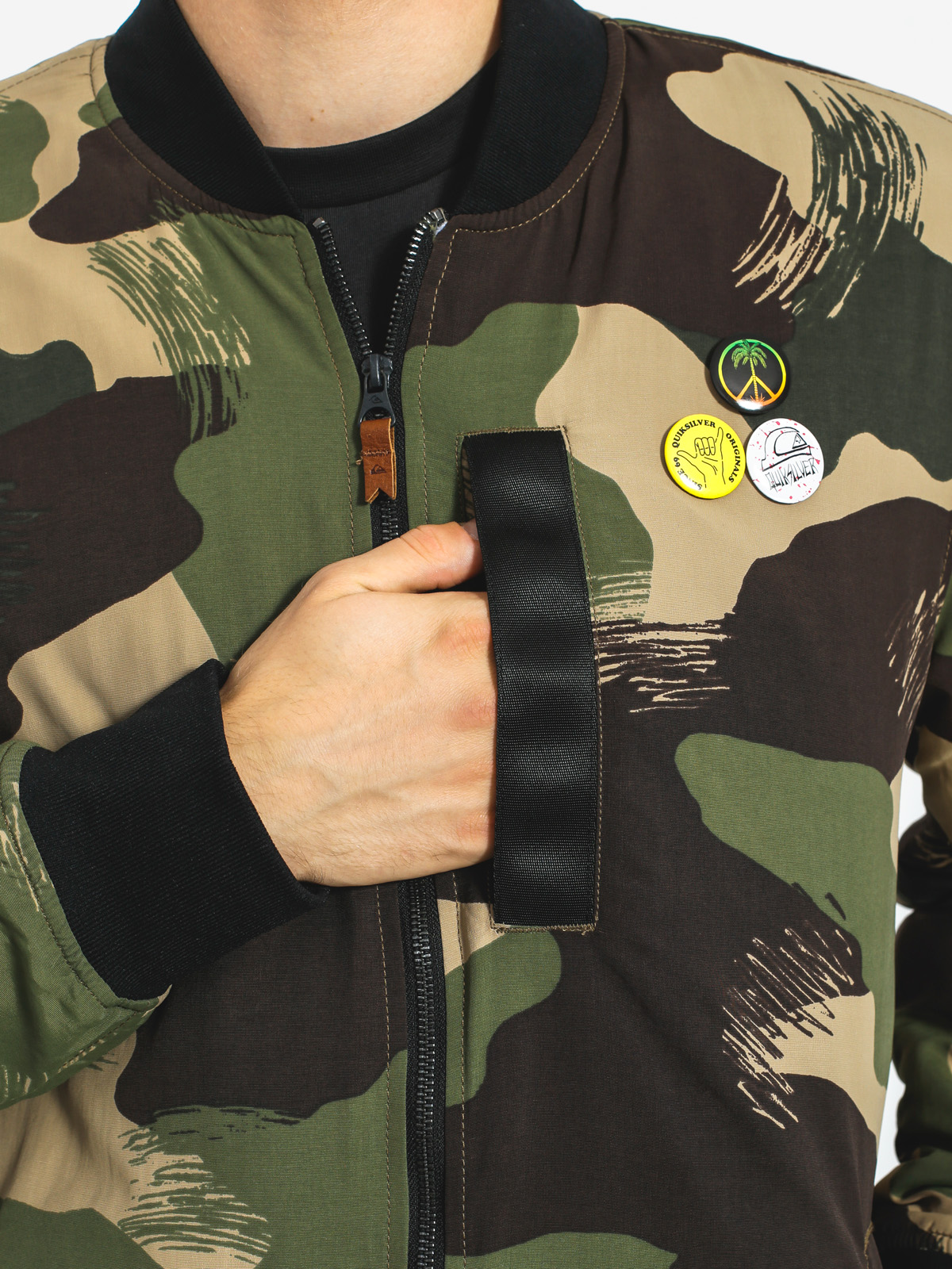 Quiksilver Jacket Trestles Army (scretch camo colour)