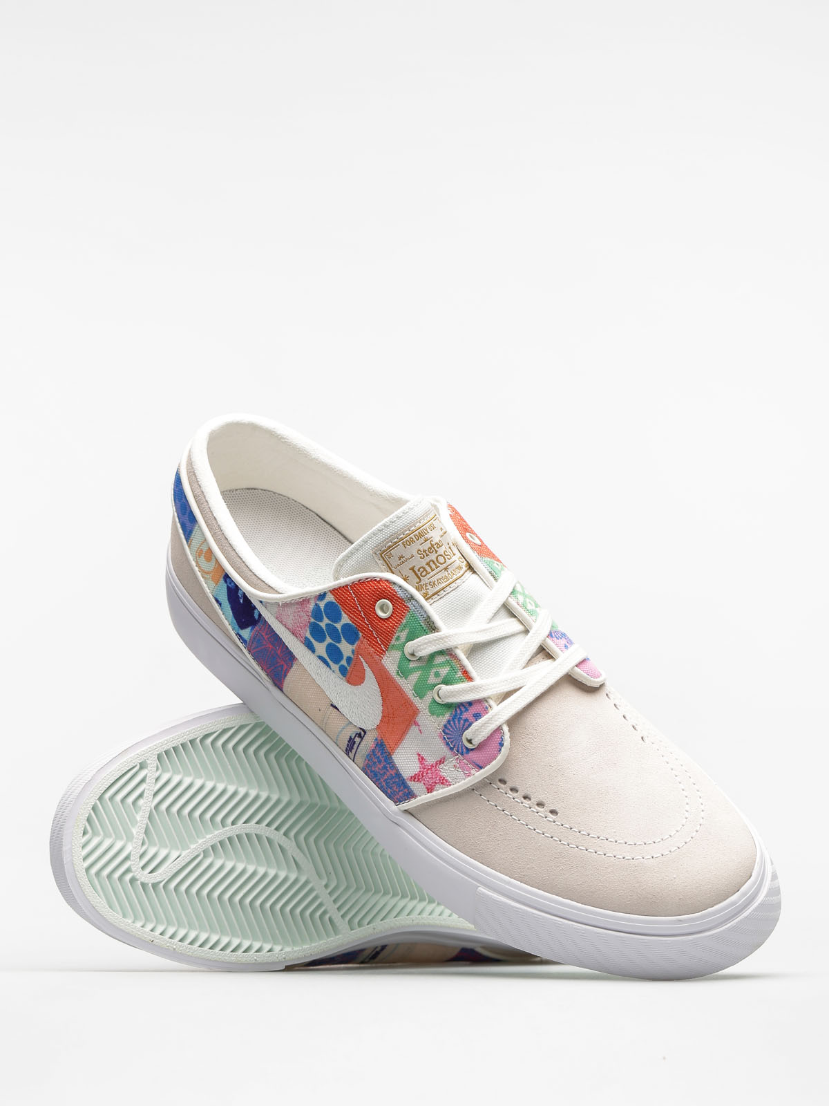 Nike SB Shoes Zoom Stefan Janoski (sail/white multi color metallic gold)