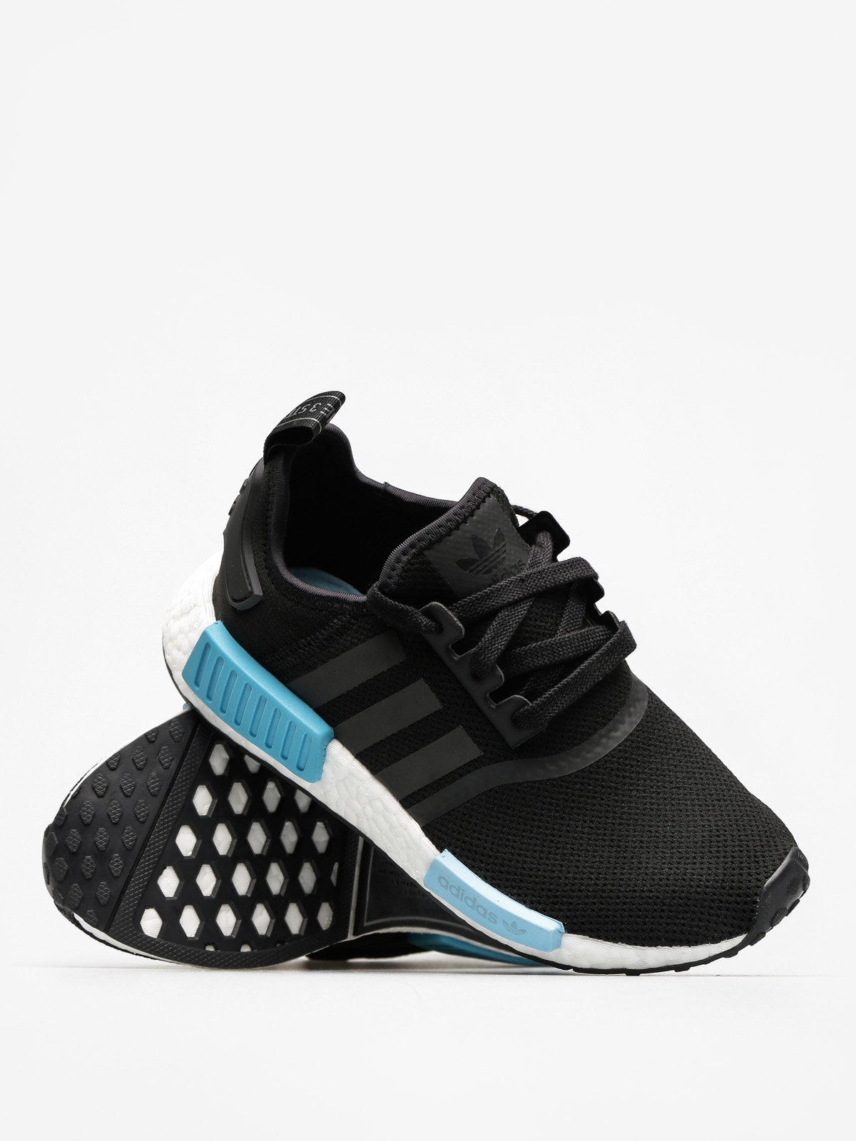 adidas Schuhe Nmd R1 Wmn (core black/core black/icey blue f17)