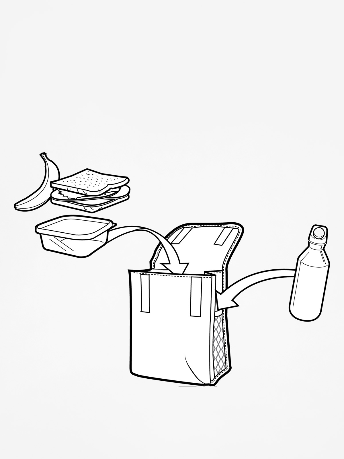 Burton Bag Lunch Sack (mntneer tie dye prnt)