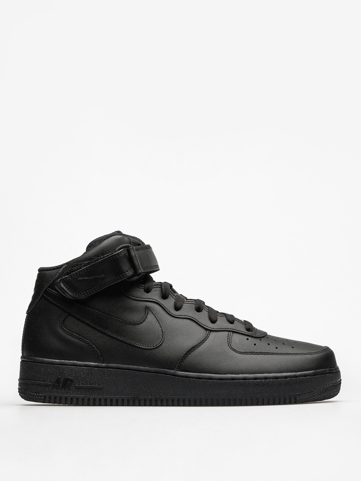 air force 1 mid top black