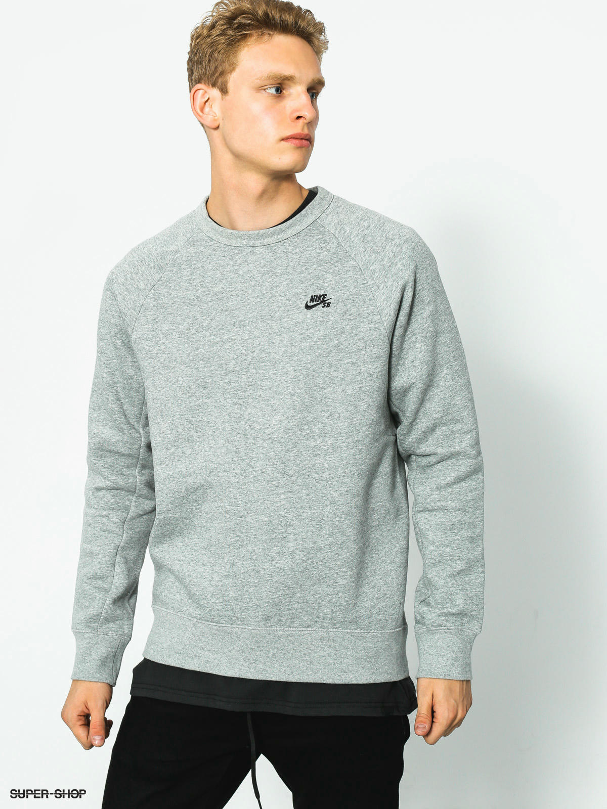 Nike SB Sweatshirt Icon Crew (grey heather)