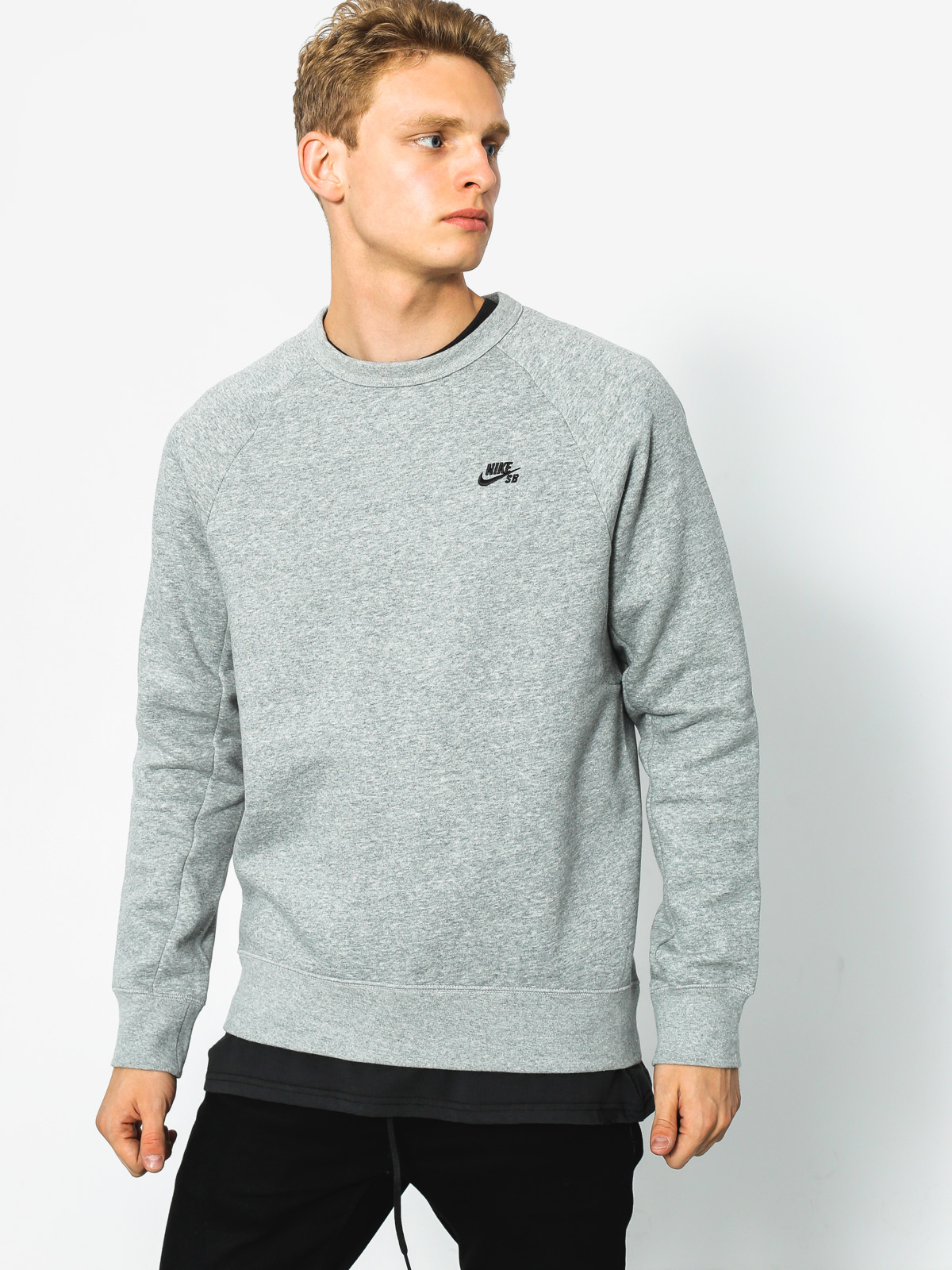 Nike SB Sweatshirt Icon Crew (grey heather)