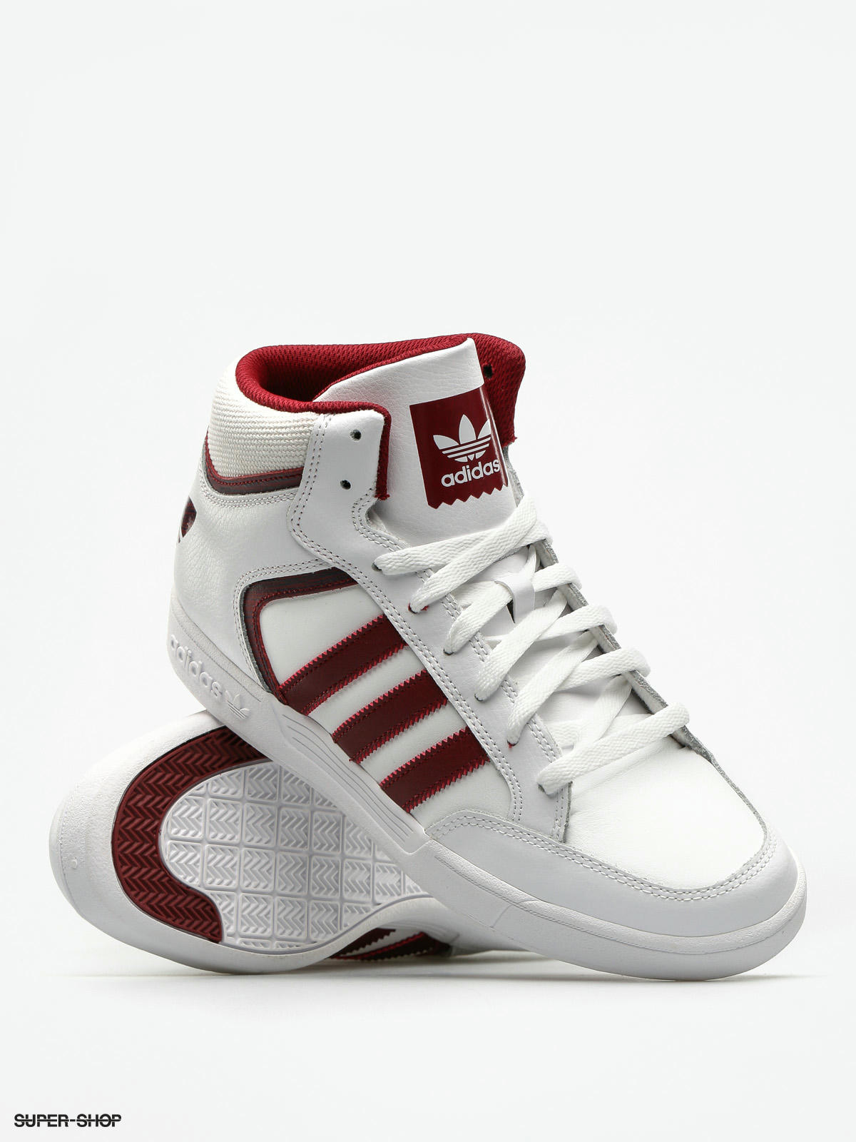 adidas Shoes Varial Mid white ftwr white collegiate burgundy ftwr white