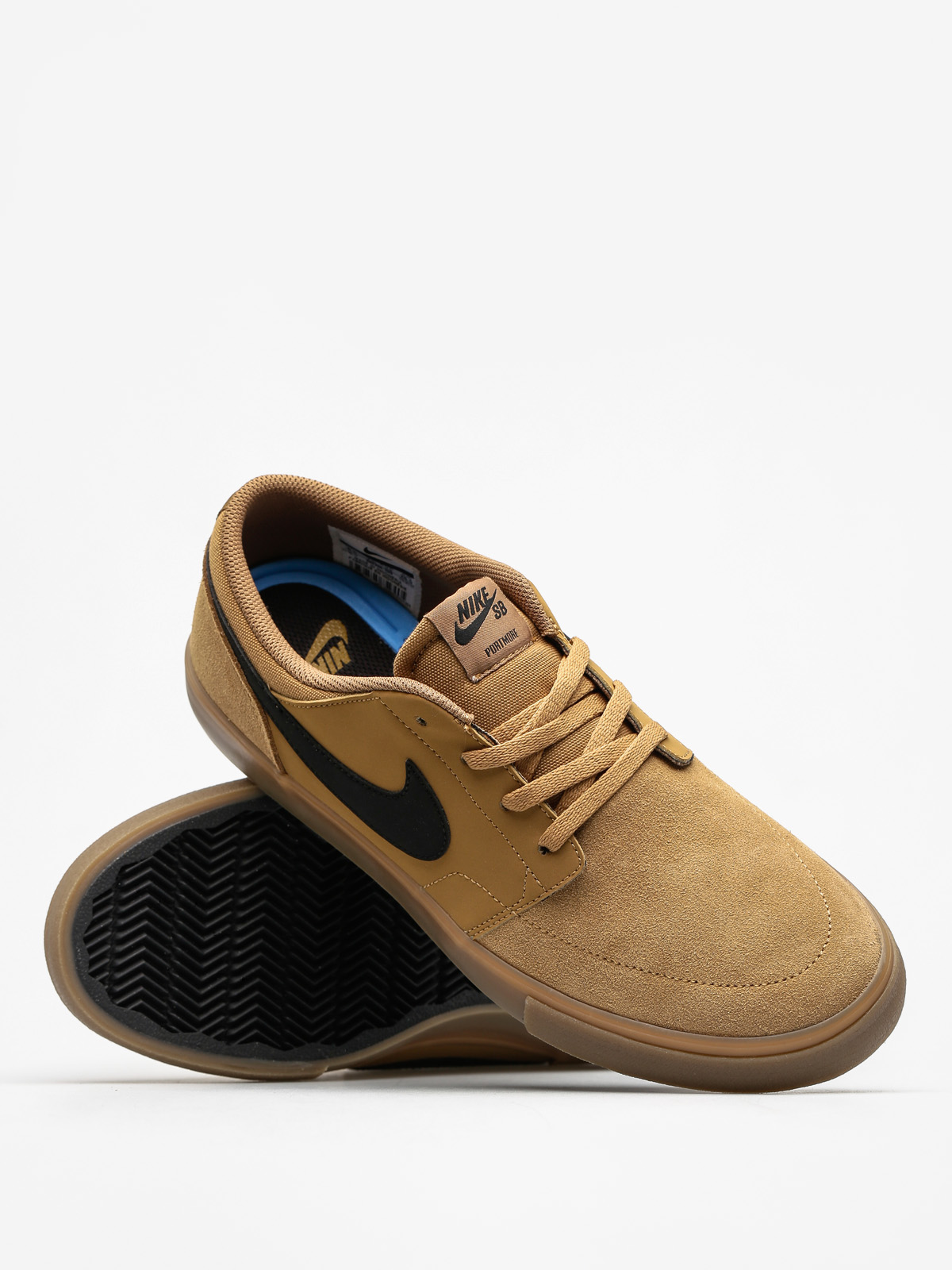 Nike SB Shoes Solarsoft Portmore II brown (golden beige/black